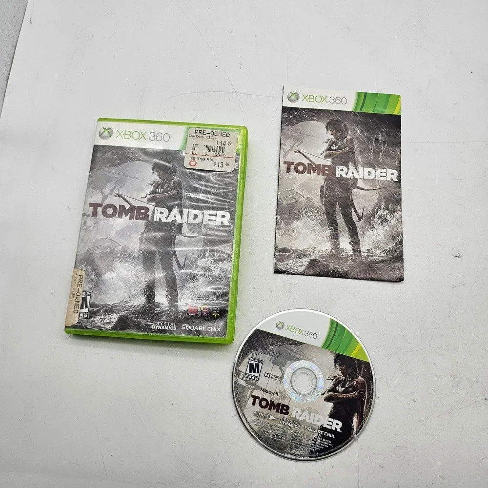 Tomb Raider Xbox 360 Video Game Complete CIB Manual Square Enix M NTSC 2013